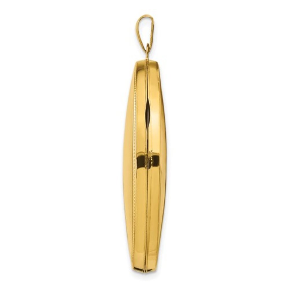 14k Oval Heavy Weight Locket - Picture 2 of 5